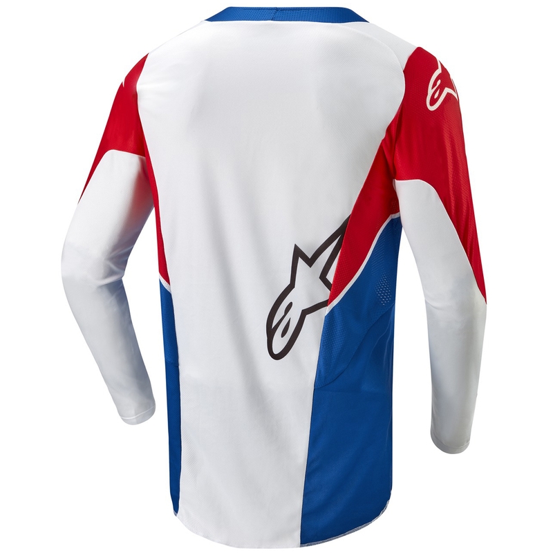 Alpinestars Racer Iconic Honda collectie motocross shirt wit-blauw-rood-zwart