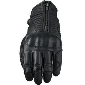 Leren motorhandschoenen FIVE Kansas zwart