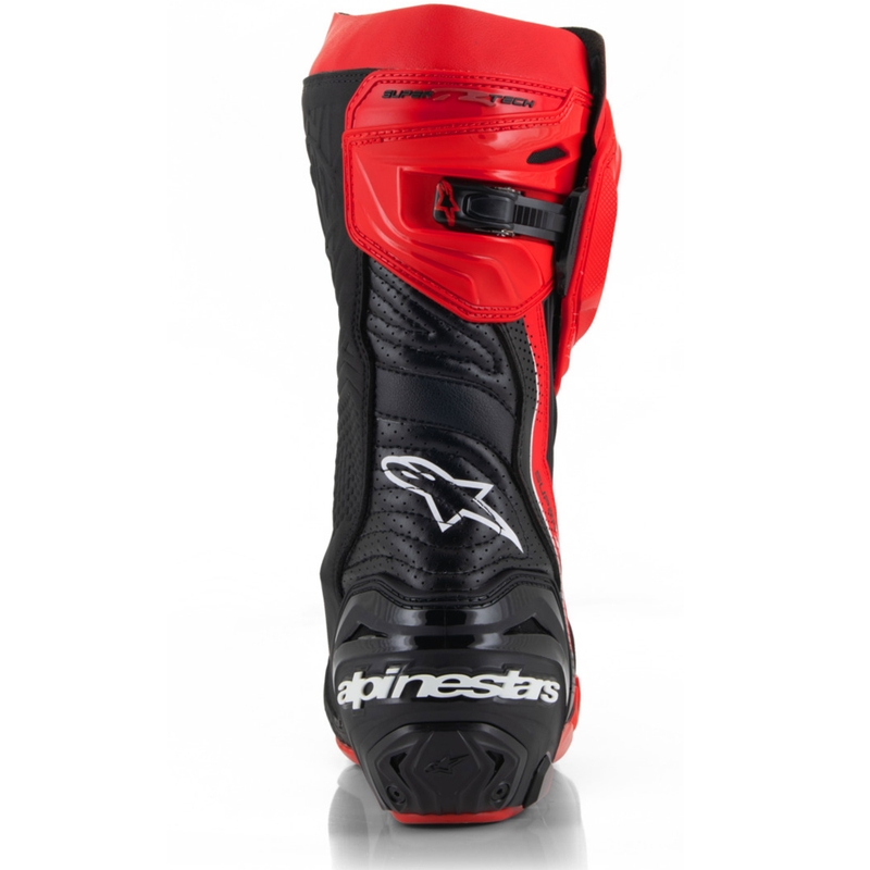 Alpinestars Supertech R Vented motorlaarzen limited edition Francesco Bagnaia rood-zwart