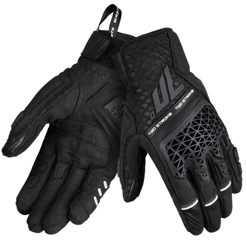 Seventy Degrees SD-N60 tweetakt motorhandschoenen zwart
