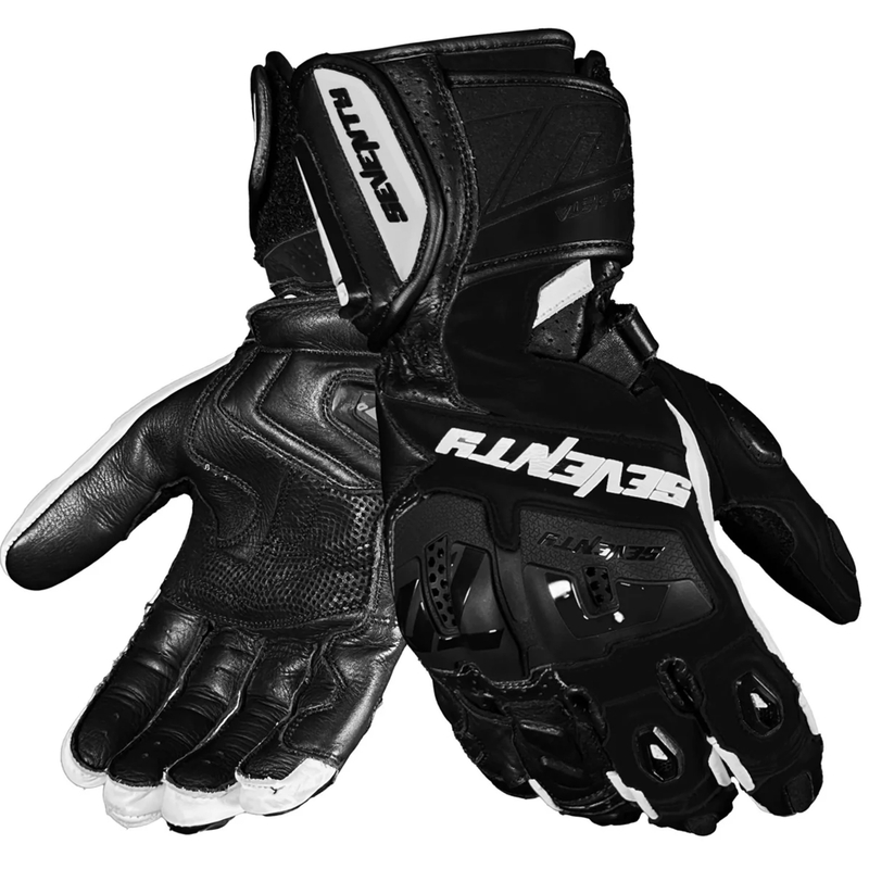 Seventy Degrees SD-R24 Pista motorhandschoenen zwart-wit