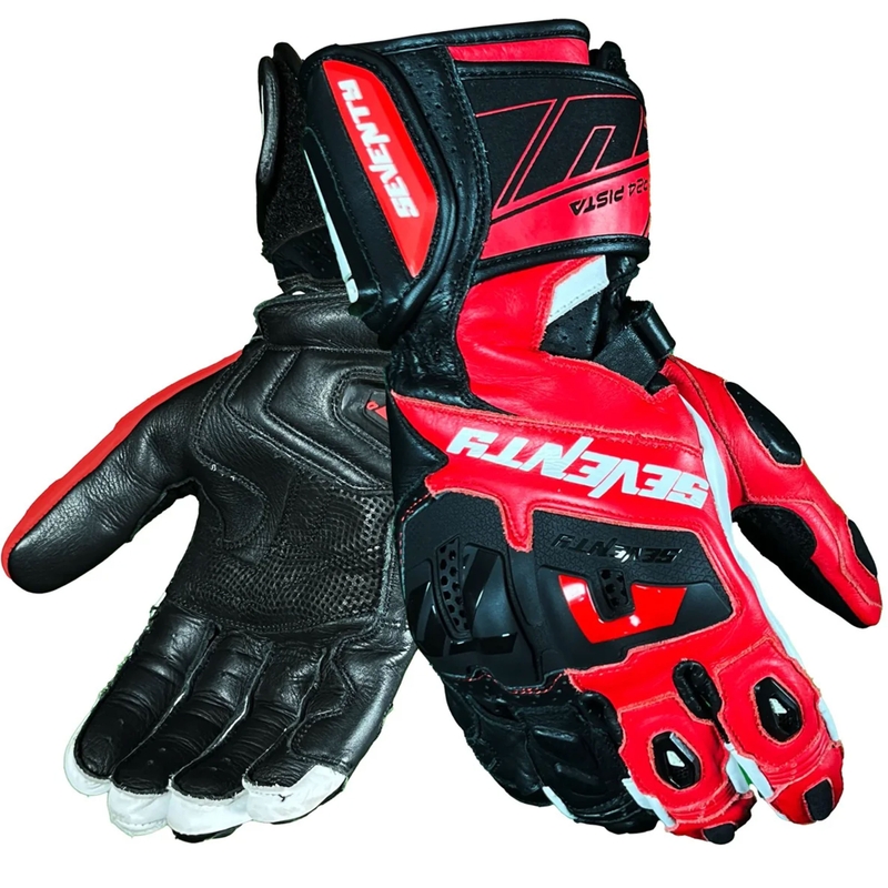 Seventy Degrees SD-R24 Pista motorhandschoenen zwart-rood-wit