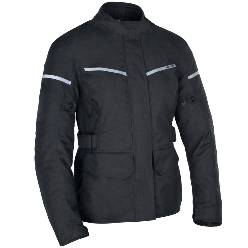 Oxford Spartan Long WP Dames Motorjack Zwart