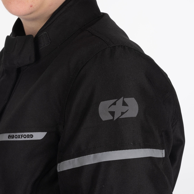 Oxford Spartan Long WP Dames Motorjack Zwart