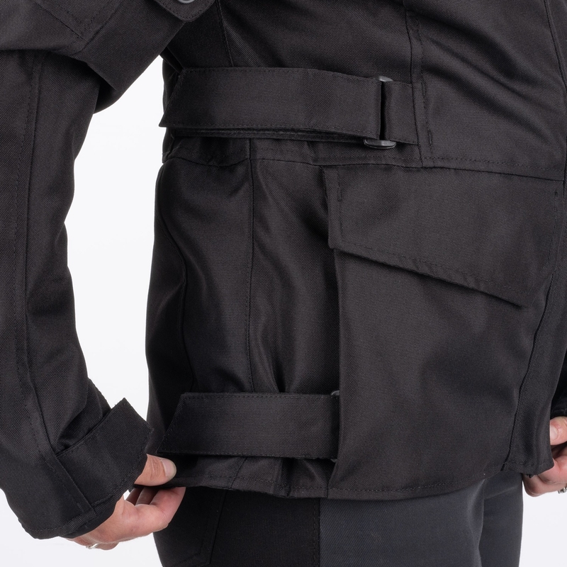 Oxford Spartan Long WP Dames Motorjack Zwart