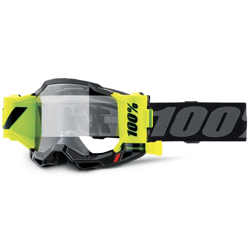 100% Forecast Accuri 2 crossbril zwart met helder plexiglas