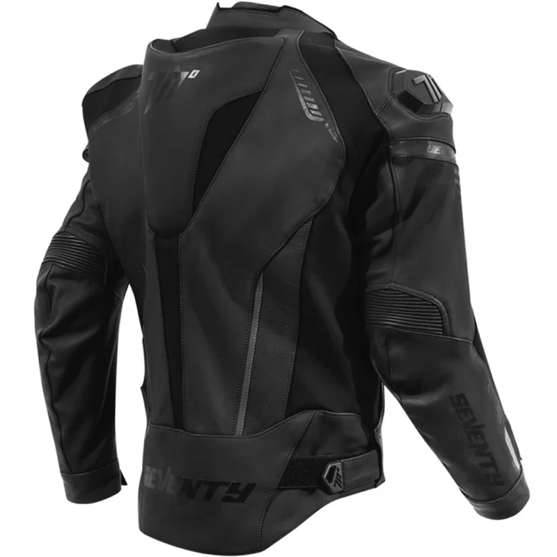Seventy Degrees SD-JL24 Spoiler leren motorjack zwart