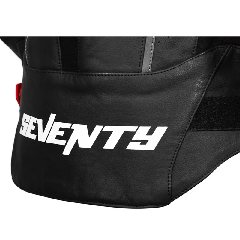 Seventy Degrees SD-JL24 Spoiler leren motorjack zwart-rood