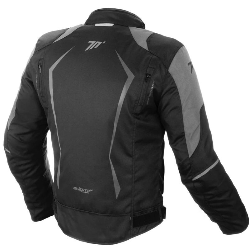 Dames motorjack Seventy Degrees SD-JR49 zwart-grijs