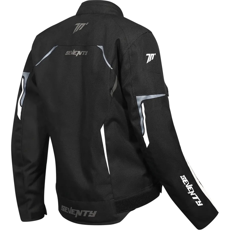 Dames motorjack Seventy Degrees SD-JR67 Piston zwart-grijs-wit