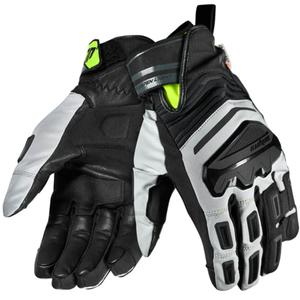 Motorhandschoenen Seventy Degrees SD-T13 Aspen Light zwart-grijs-fluogeel