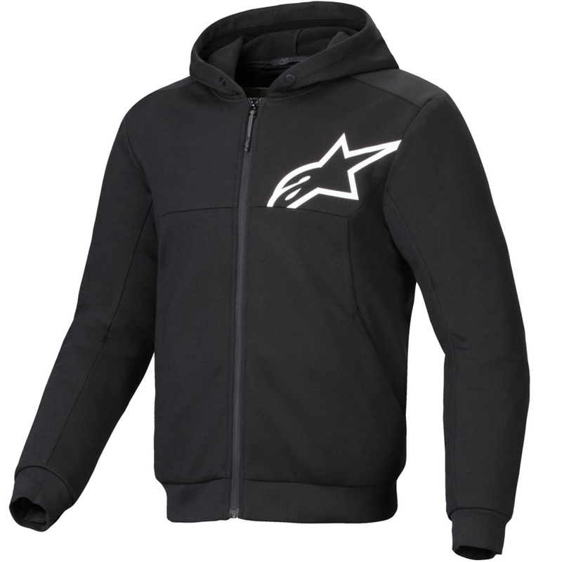 Alpinestars Chrome V2 Sport motorsweatshirt zwart-wit