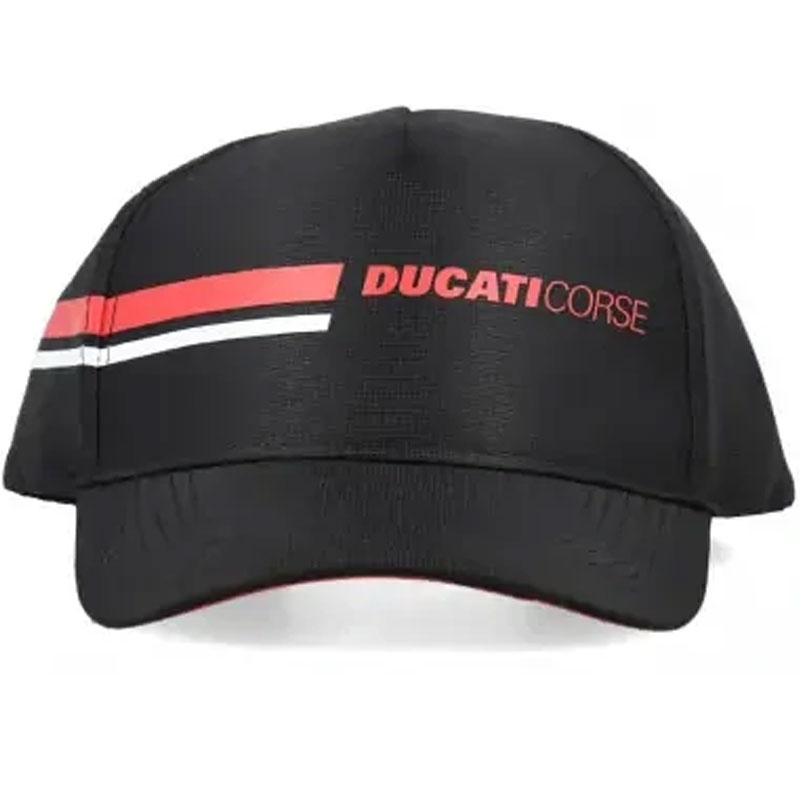 Ducati Corse pet met logo, zwart