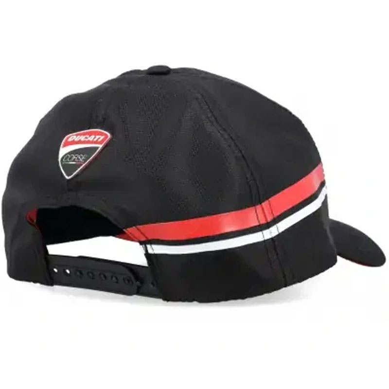 Ducati Corse pet met logo, zwart