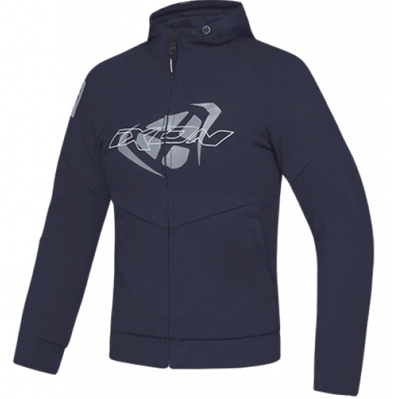 Motorhoes IXON Touchdown blauw-grijs