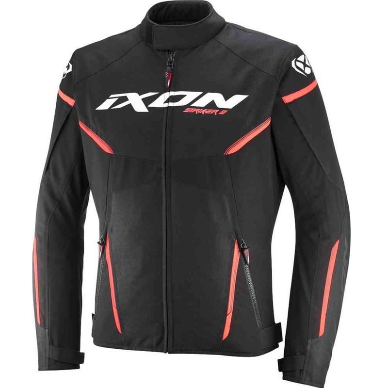 Motorjas IXON Striker 2 zwart-wit-rood