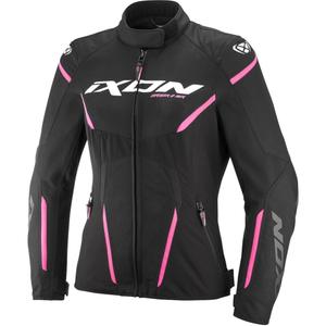 Dames motorjack IXON Striker 2 Air WP Lady zwart-roze