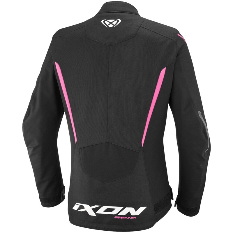 Dames Motorjas IXON Striker 2 Air WP Lady zwart met roze