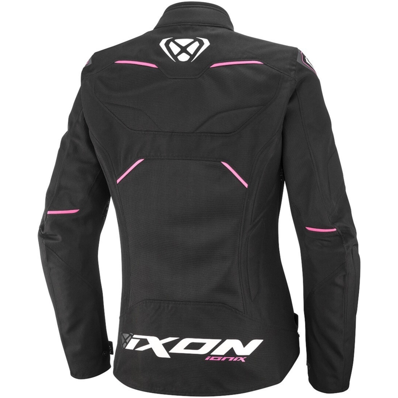 Dames motorjas IXON Ionix Lady zwart met roze