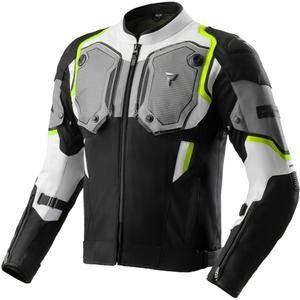 Rebelhorn Borg II motorjack zwart-grijs-fluogeel