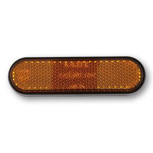 Highsider Smart reflector met zelfklevende folie, ovaal, geel