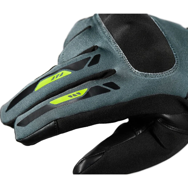 Seventy Degrees SD-T57 Giau motorhandschoenen zwart-grijs-fluogeel