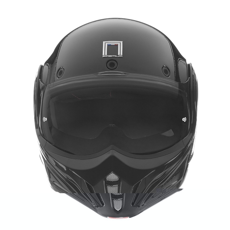 NOX PREMIUM Stratos opklapbare motorhelm matzwart