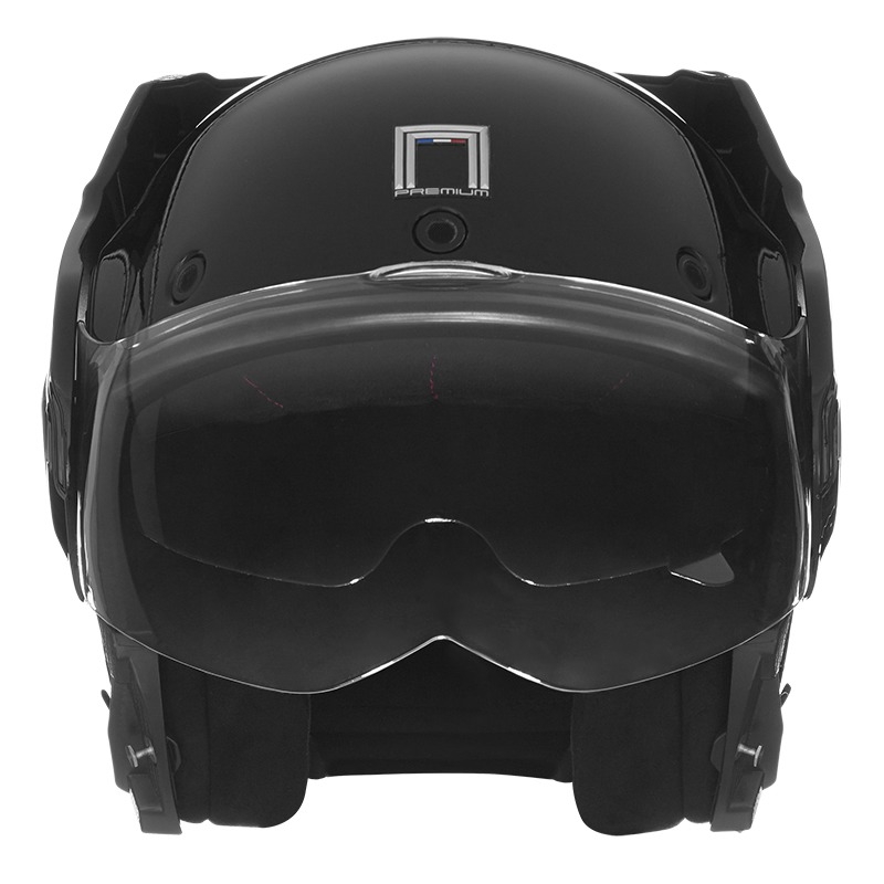 NOX PREMIUM Stratos opklapbare motorhelm matzwart