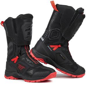 Seventy Degrees SD-BA6 Stelvio Hoge Motorlaarzen Zwart-Rood