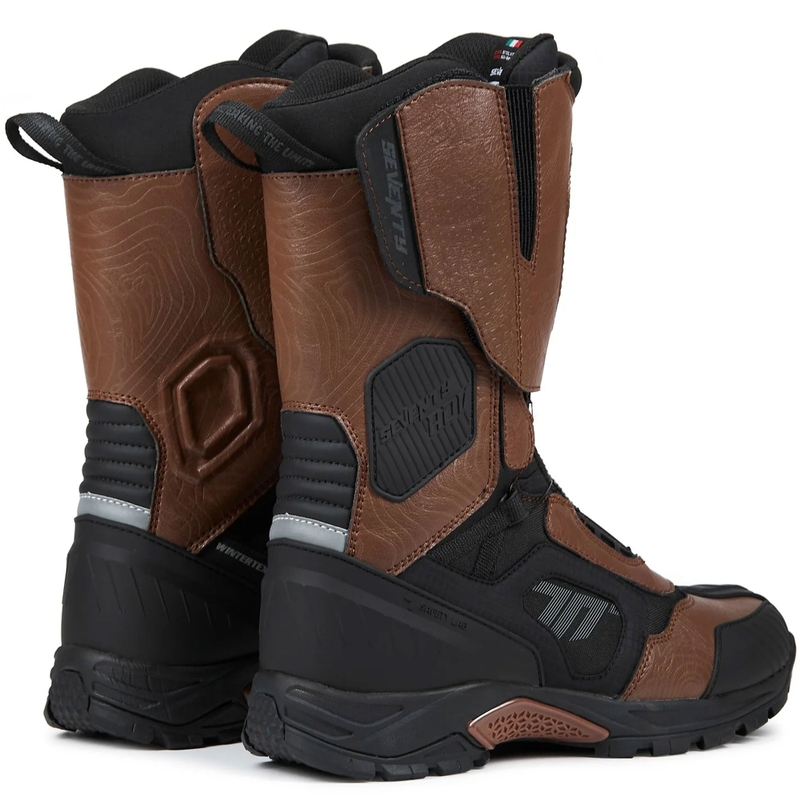 Seventy Degrees SD-BA6 Stelvio Hoge Motorlaarzen Bruin