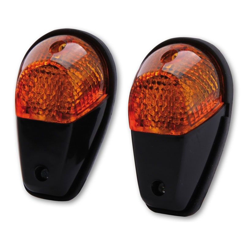 Motorfiets richtingaanwijzer Highsider Smart 12V/21W zwart-oranje