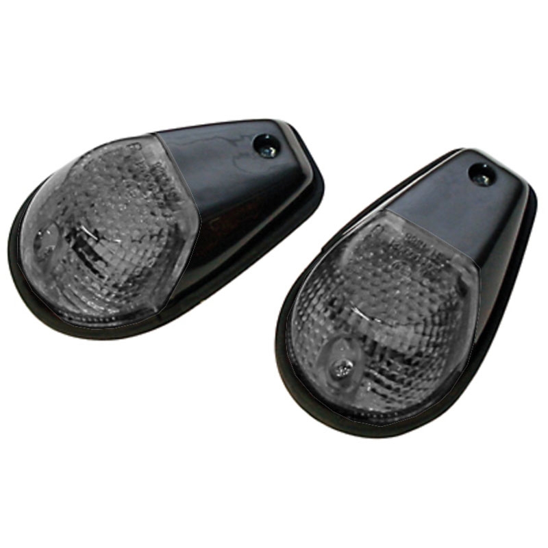 Motorfiets richtingaanwijzer Highsider Smart 12V/21W zwart-smoke