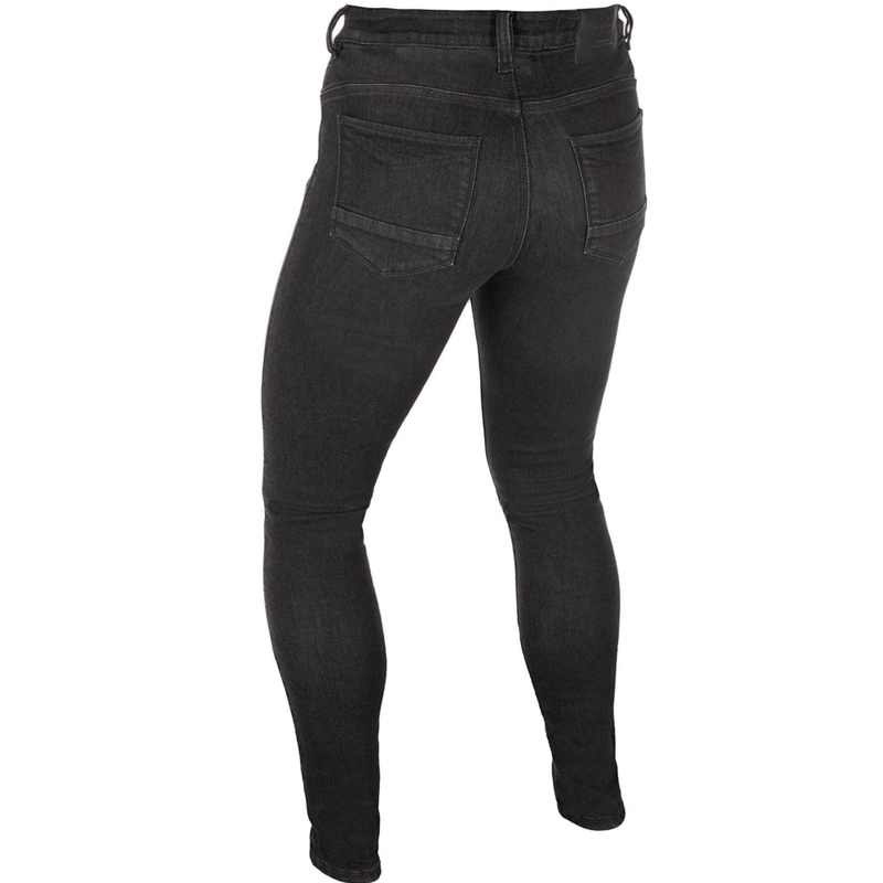 Dames motorjeans Oxford Sofia AA Slim jeans zwart