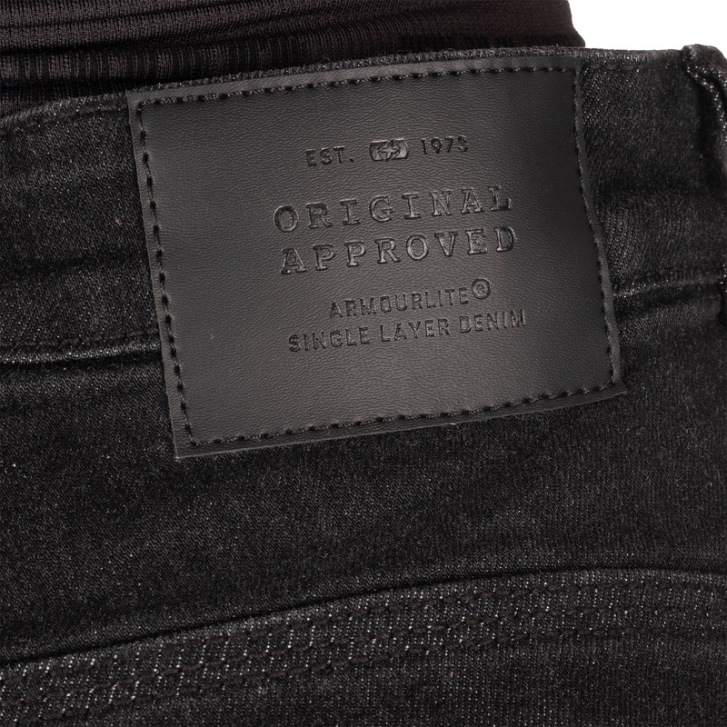 Dames motorjeans Oxford Sofia AA Slim jeans zwart