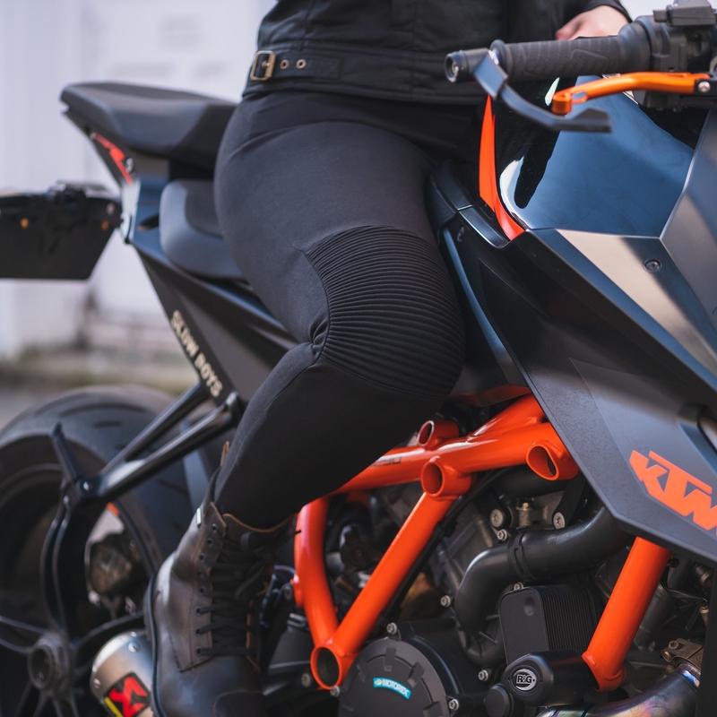 Dames motorlegging Oxford Super Moto zwart