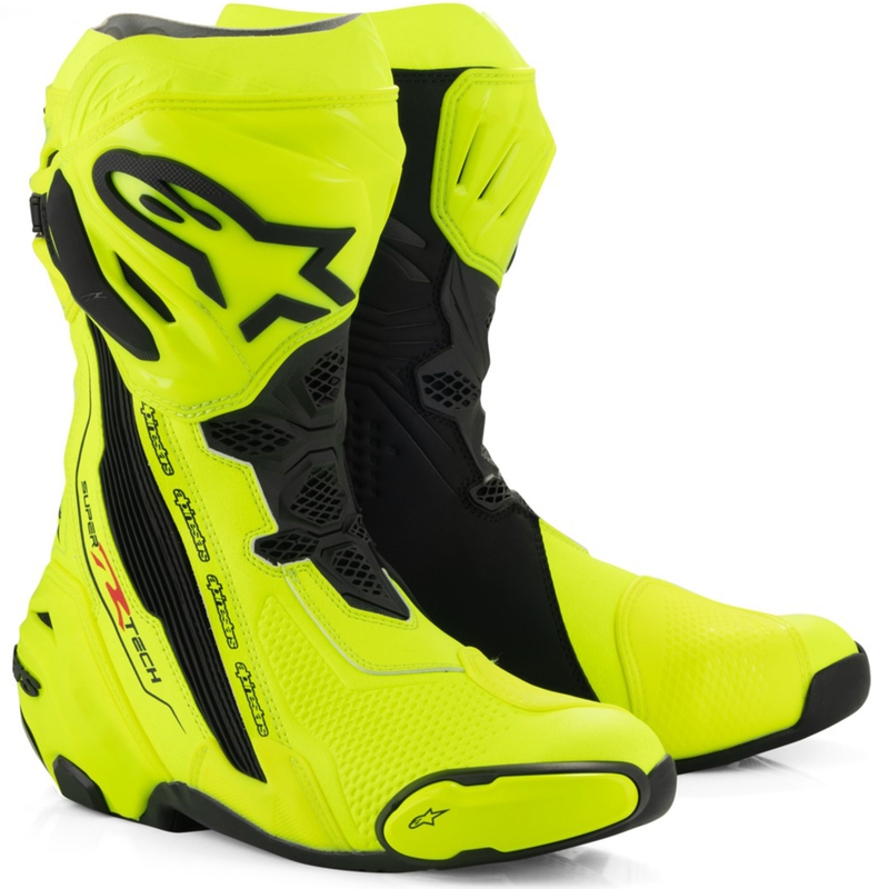 Alpinestars Supertech R motorlaarzen fluo geel-zwart
