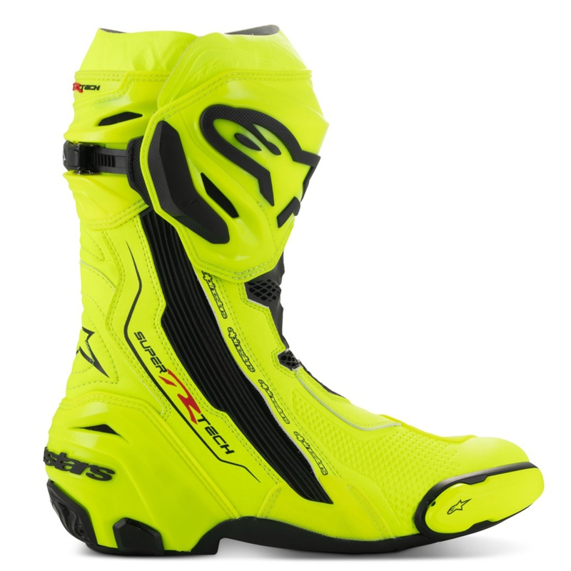 Alpinestars Supertech R motorlaarzen fluo geel-zwart