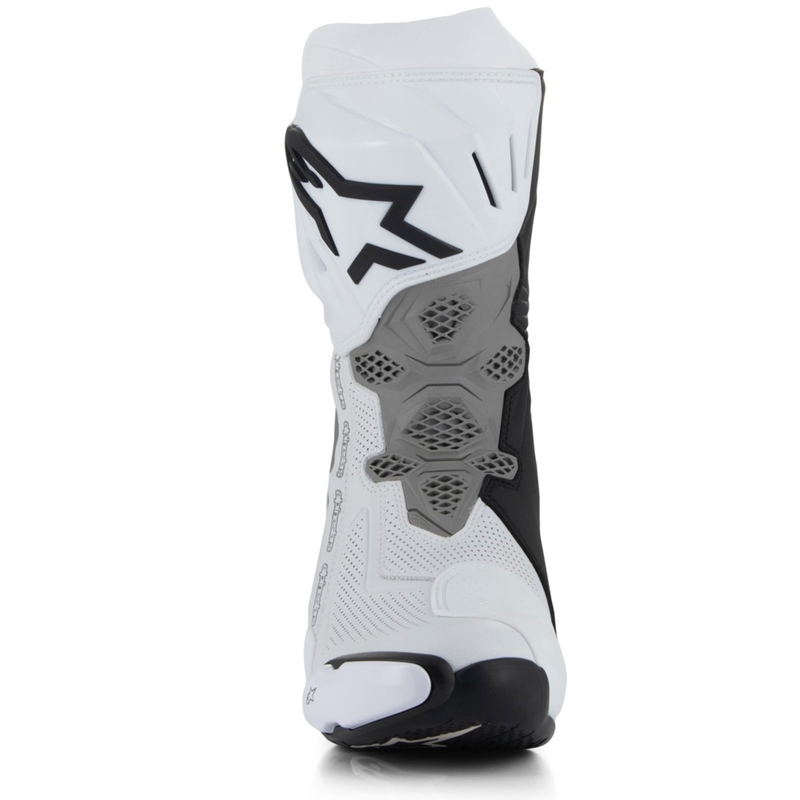 Alpinestars Supertech R geventileerde motorlaarzen wit-lichtgrijs-zwart
