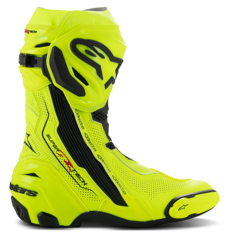 Alpinestars Supertech R Vented motorlaarzen fluo geel-zwart