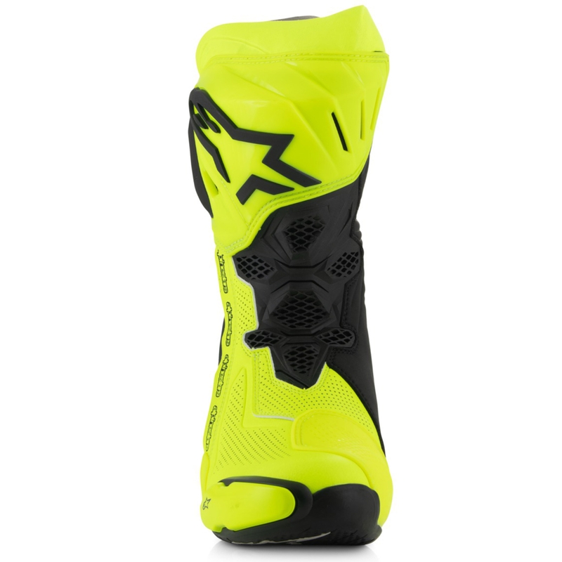 Alpinestars Supertech R Vented motorlaarzen fluo geel-zwart