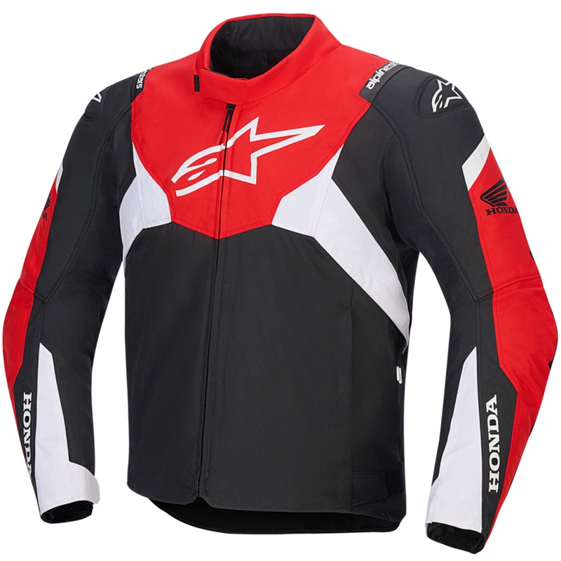 Alpinestars T-Jaws V4 Waterdichte Motorjas Honda Collectie Zwart-Rood-Wit
