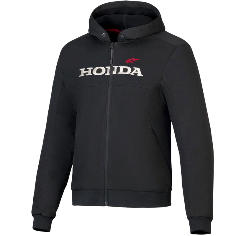 Alpinestars Chrome V3 Sport Hoodie Honda collectie zwart-beige-rood