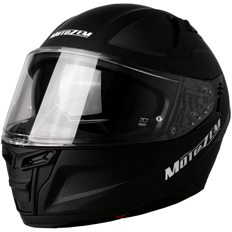 Motozem Guardian integraal motorhelm matzwart - II. kwaliteit