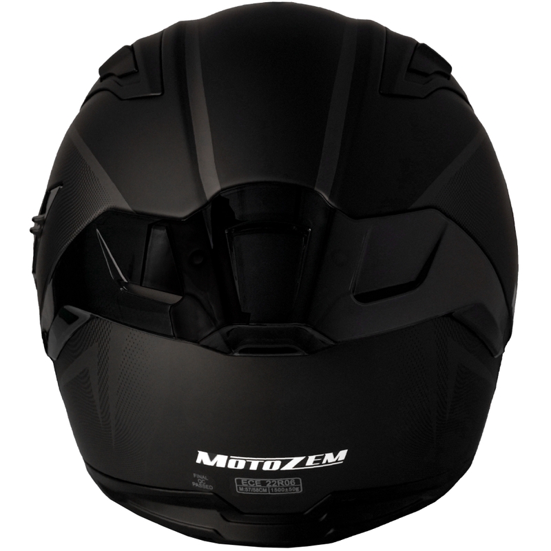 Motozem Guardian integraal motorhelm matzwart - II. kwaliteit