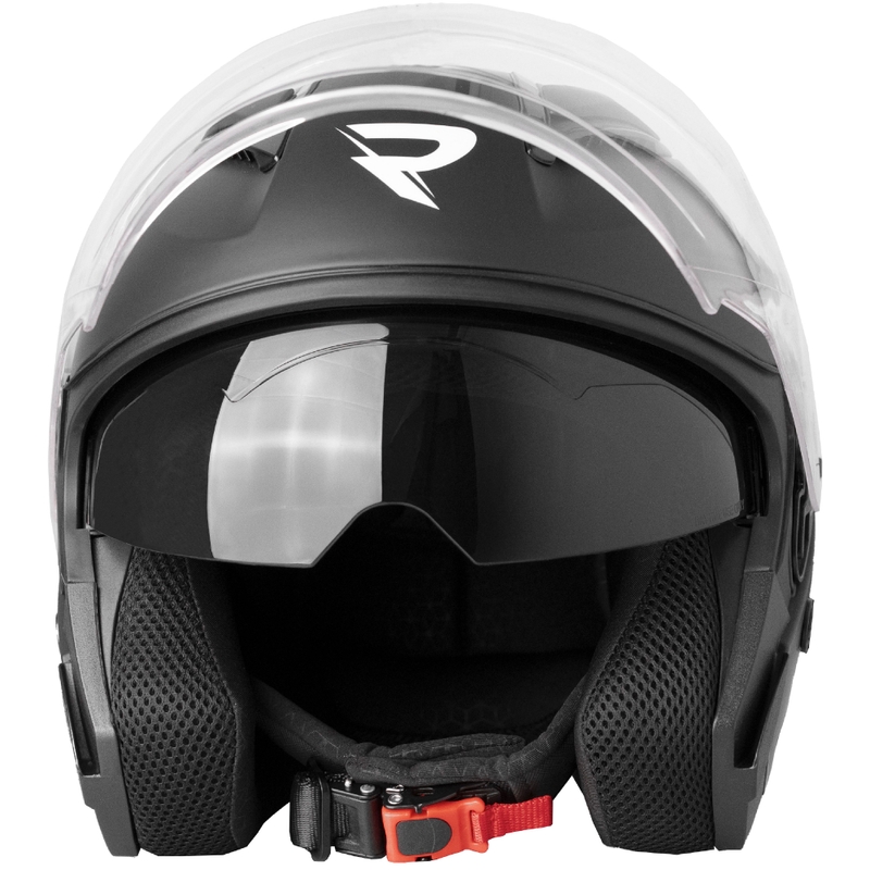 Open motorhelm Street Racer Sonic mat zwart-rood - II. kwaliteit