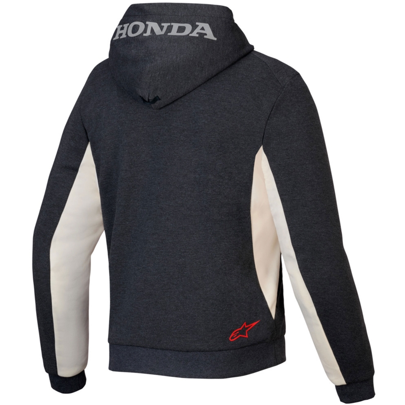Alpinestars Chrome V3 Sport Hoodie Honda Collectie Donkergrijs-Crème-Rood