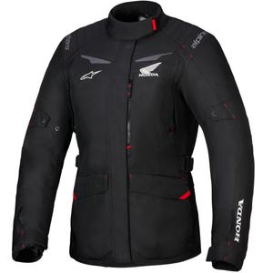 Alpinestars Stella ST-1 Waterdichte dames motorjas Honda collectie zwart-rood