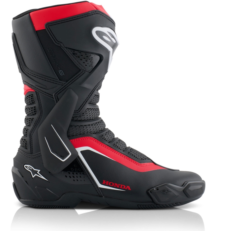 Alpinestars SMX-6 V3 Motorlaarzen Honda Collectie Zwart-Rood-Wit