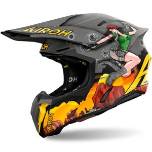 Airoh Twist 3 Adventure crosshelm grijs-geel