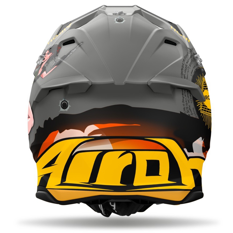 Airoh Twist 3 Adventure crosshelm grijs-geel